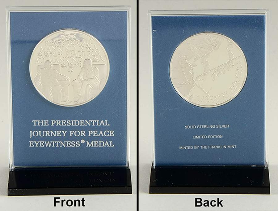 Eyewitness Medals Nixon's Journey To China - Boxed by Franklin Mint-1