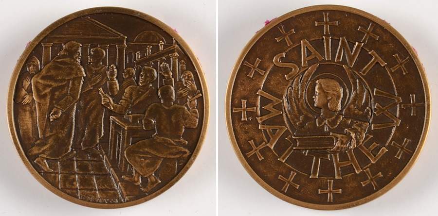 The Calling of the Apostles Saint Matthew  - No Box by Franklin Mint-1