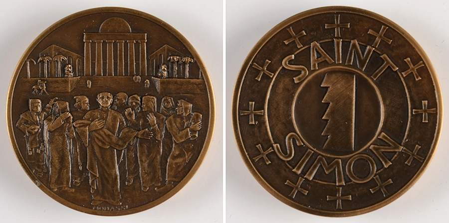 The Calling of the Apostles Saint Simon  - No Box by Franklin Mint-1