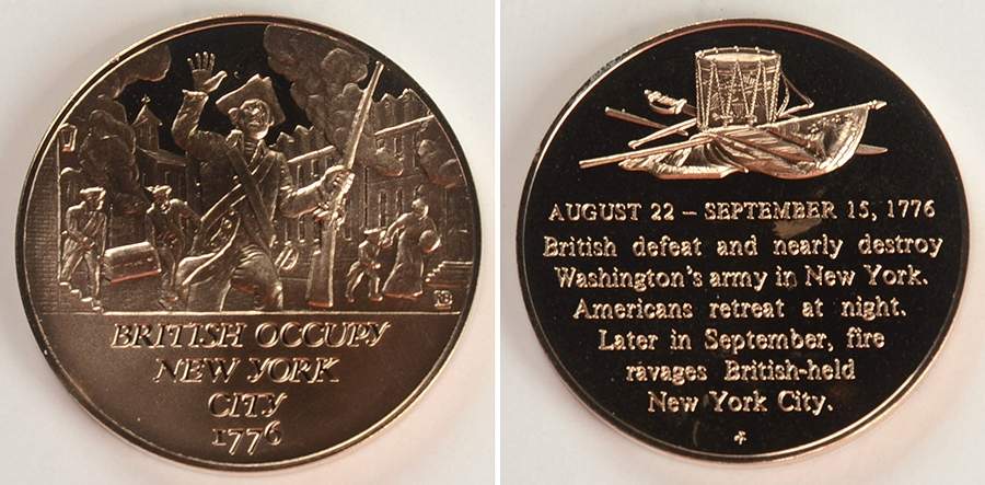 History of the American Revolution British Occupy New York City - No Box by Franklin Mint-1