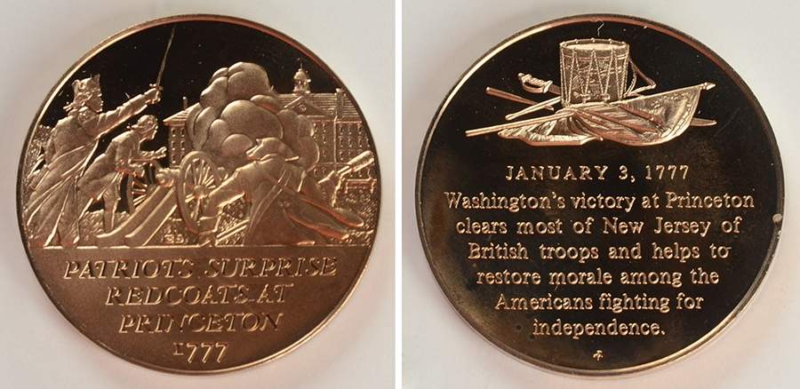 History of the American Revolution Patriots Surprise Redcoats At Princeton - No Box by Franklin Mint-1