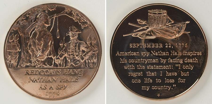 History of the American Revolution Redcoats Hang Nathan Hale As A Spy - No Box by Franklin Mint-1