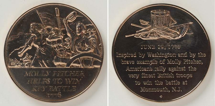 History of the American Revolution Molly Pitcher Helps To Win Key Battle - No Box by Franklin Mint-1