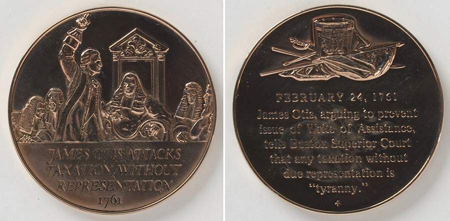 History of the American Revolution James Otis Attacks Taxation Without Repr - No Box by Franklin Mint-1
