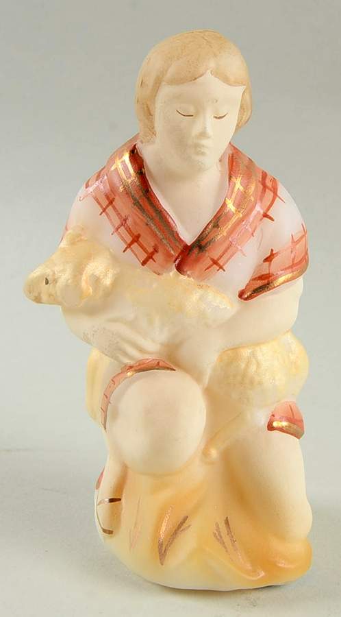 Fenton Nativity-First Edition Shepherd With Lamb - No Box by Fenton-1