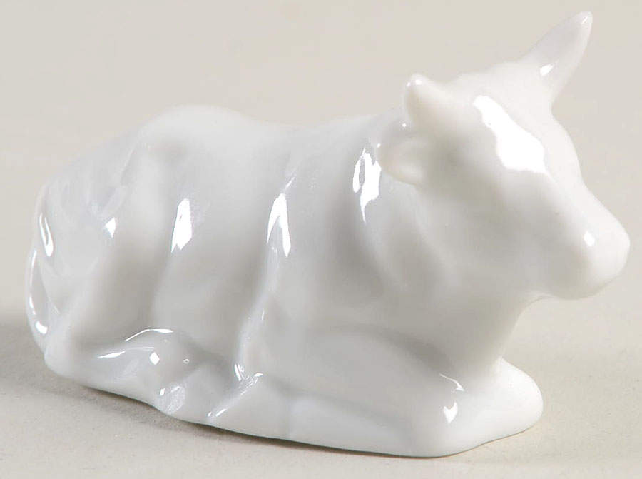 Nativity Figurines (White) Ox - No Box by Fitz & Floyd-1