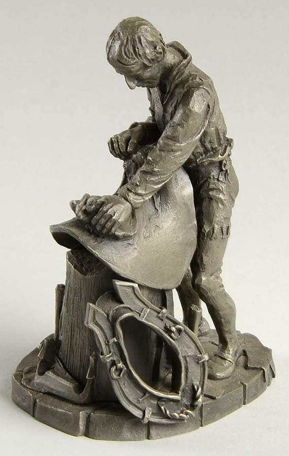 Master Craftsmen of the Renaissance Saddler - No Box by Franklin Mint-1