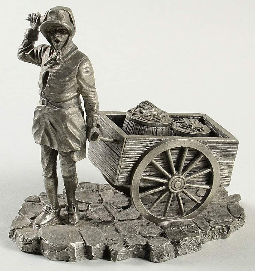 Colonial Peddlers Charcoal Peddler - No Box by Franklin Mint-1