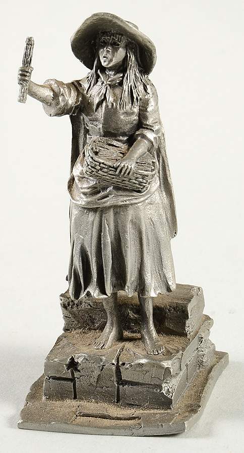 Colonial Peddlers Match Girl - No Box by Franklin Mint-1