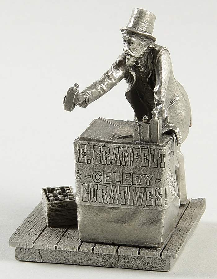 People of the Old West Patent Medicine Man - No Box by Franklin Mint-1