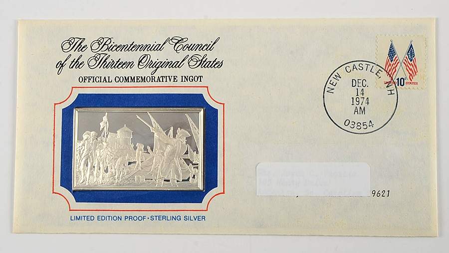 Bicentennial Council Ingots Patriots Attack Fort William & Mary - No Box by Franklin Mint-1