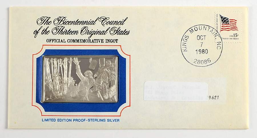 Bicentennial Council Ingots Frontiersmen Defeat British - No Box by Franklin Mint-1