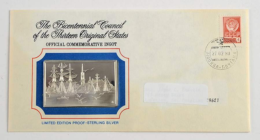 Bicentennial Council Ingots Catherine Ii Forms League Of Armed Neutr - No Box by Franklin Mint-1