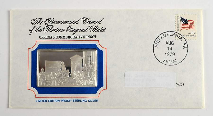 Bicentennial Council Ingots Terms For Peace - No Box by Franklin Mint-1