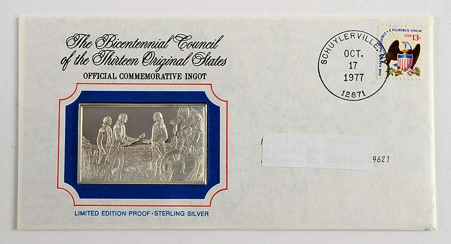Bicentennial Council Ingots British Surrender At Saratoga - No Box by Franklin Mint-1