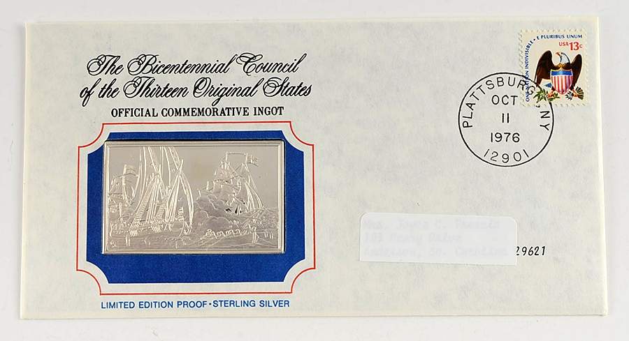 Bicentennial Council Ingots Arnold Stops British From North - No Box by Franklin Mint-1