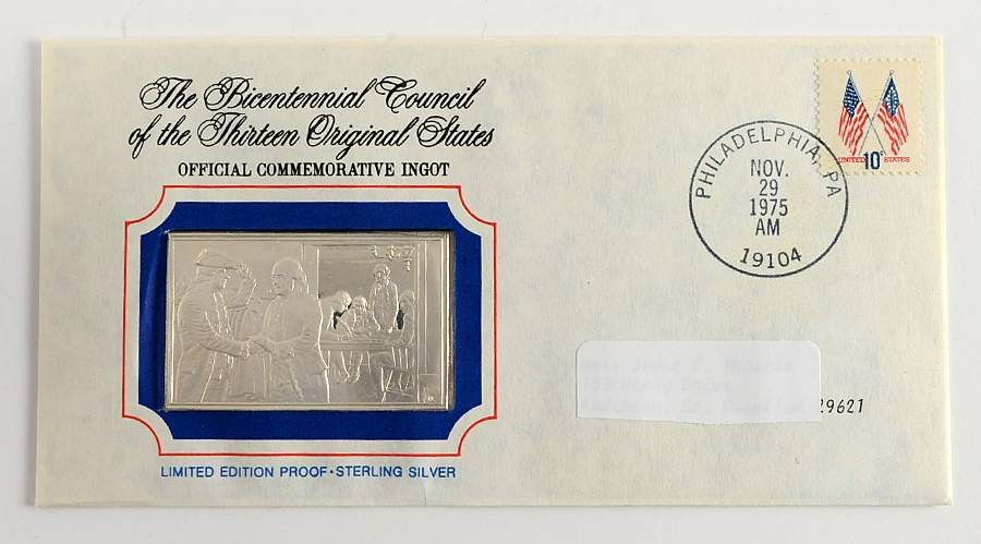 Bicentennial Council Ingots Committee Of Secret Correspondence - No Box by Franklin Mint-1
