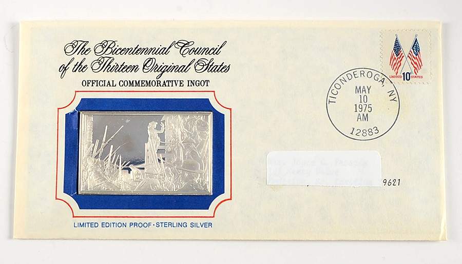 Bicentennial Council Ingots Capture Fort Ticonderoga - No Box by Franklin Mint-1