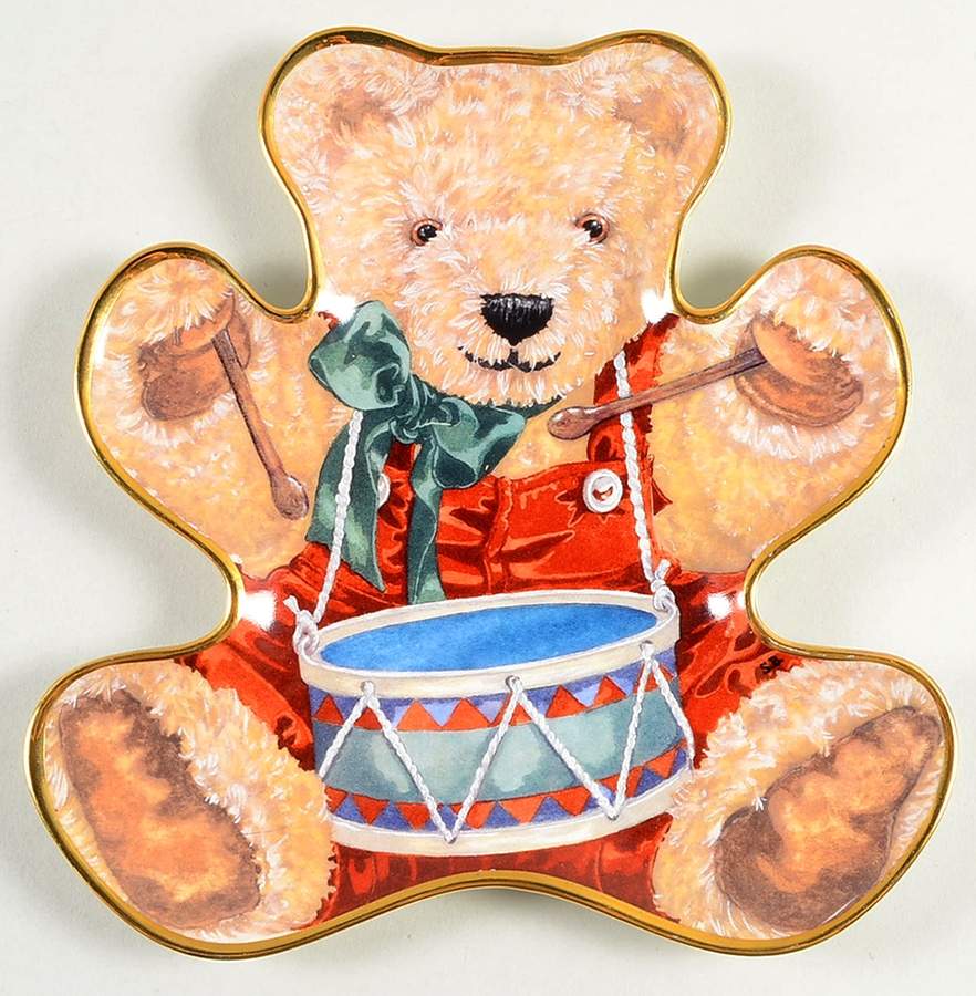 Bengry Bears Little Drummer Bear - No Box by Franklin Mint-1