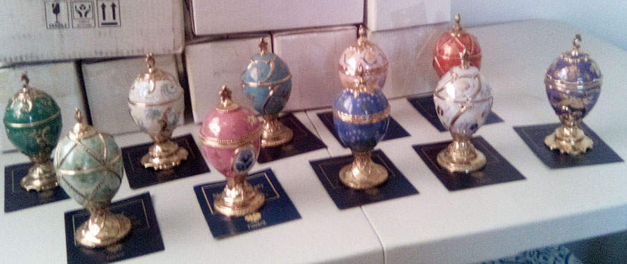 Flowers of Faberge Chinese Dance-Jasmine - No Box by Franklin Mint-1