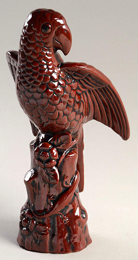 Ceramique Vernissage Parrot-Head Up-Cinnabar - No Box by Fitz & Floyd-1