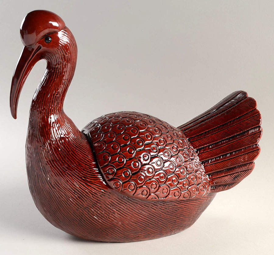 Ceramique Vernissage Peacock Box-Cinnabar - No Box by Fitz & Floyd-1