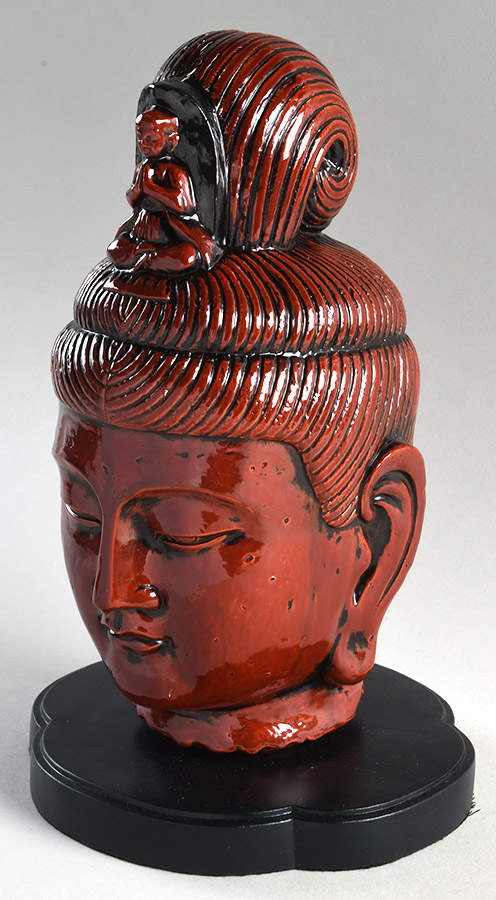 Ceramique Vernissage Kwan Yuen-Cinnabar - No Box by Fitz & Floyd-1