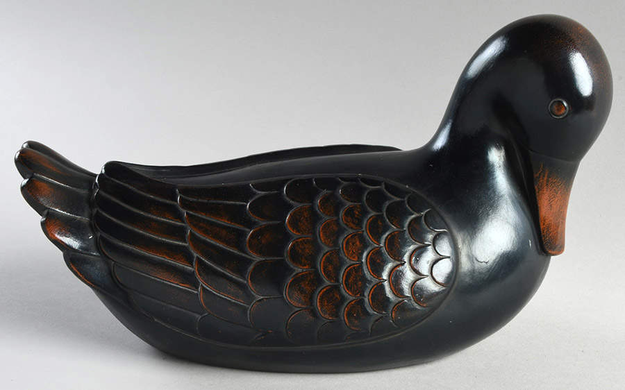 Ceramique Vernissage Duck-Black - No Box by Fitz & Floyd-1
