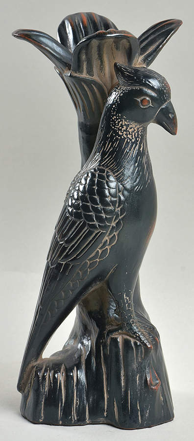Ceramique Vernissage Chinese Pheasant-Black Candlestick - With Box 50a by Fitz & Floyd-1