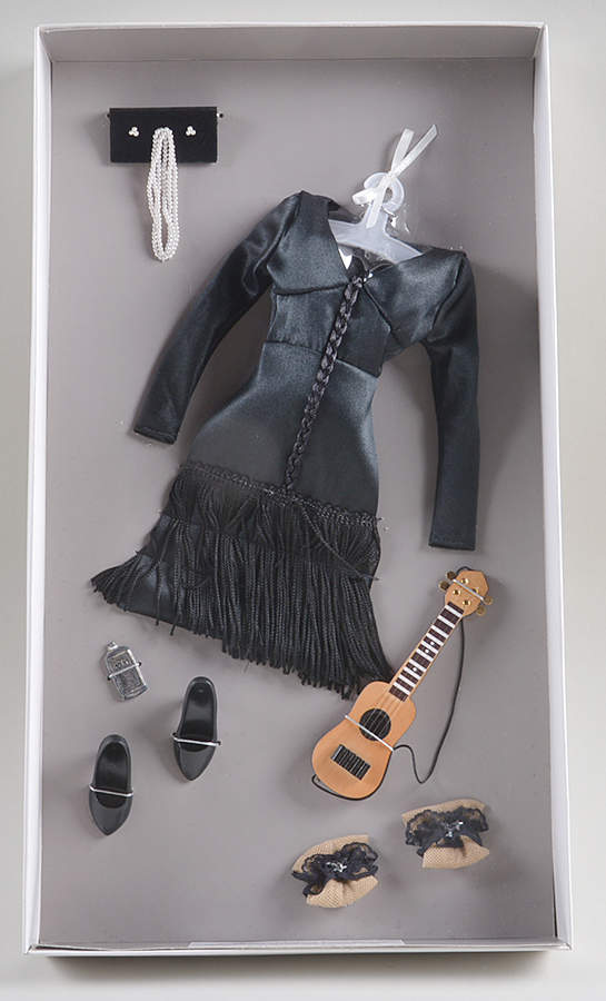 Marilyn Monroe Doll Black Dress Ensemble-Some Like It Hot - Boxed by Franklin Mint-1