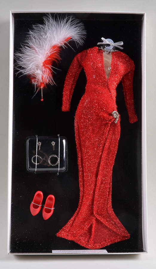 Marilyn Monroe Doll Red Evening Gown Ensemble - Boxed by Franklin Mint-1