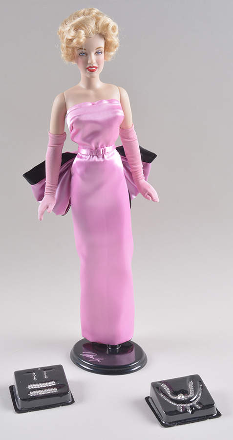 Marilyn Monroe Doll Gentlemen Prefer Blondes-Dress-Up Doll - No Box by Franklin Mint-1