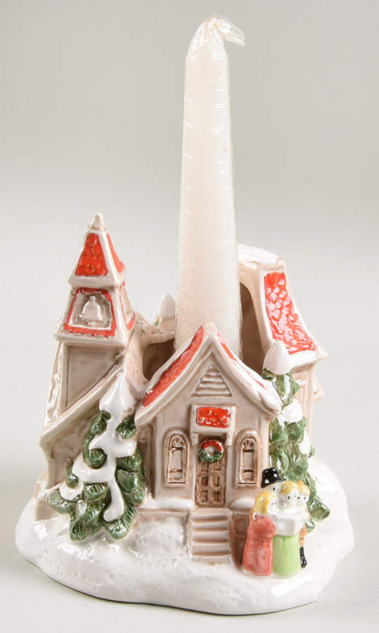 Christmas Village Candleholder - Boxed by Fitz & Floyd-1