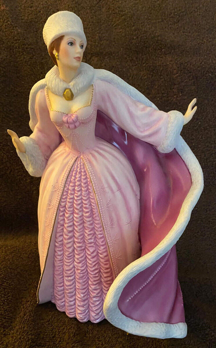 House of Faberge Princess The Snow Queen - No Box by Franklin Mint-1