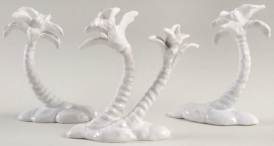 Bethlehem (Set Of 3) Palm Trees - Boxed by Fitz & Floyd-1