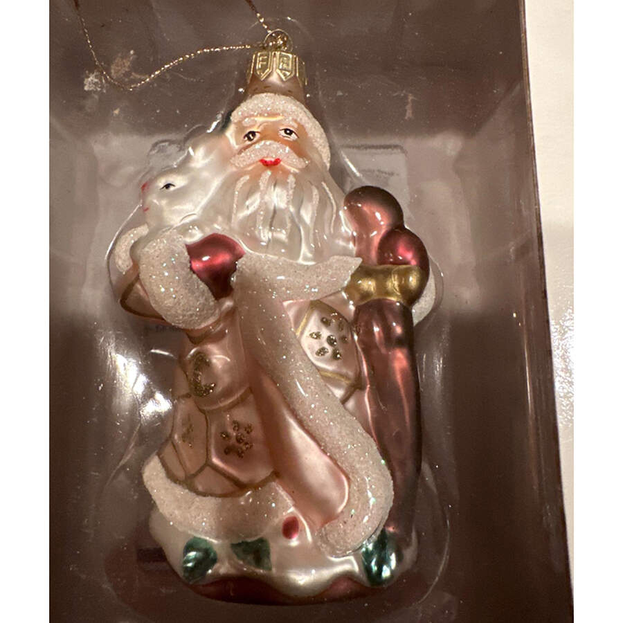 Today's Treasures Tomorrow's Traditions Snowy Woods Small Santa - Boxed by Fitz & Floyd-1