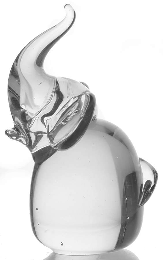 Crystal Figurines Elephant - No Box by Fitz & Floyd-1