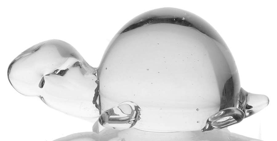 Crystal Figurines Turtle - No Box by Fitz & Floyd-1
