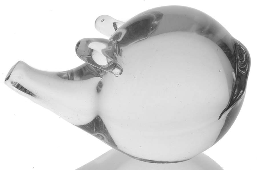 Crystal Figurines Pig - No Box by Fitz & Floyd-1
