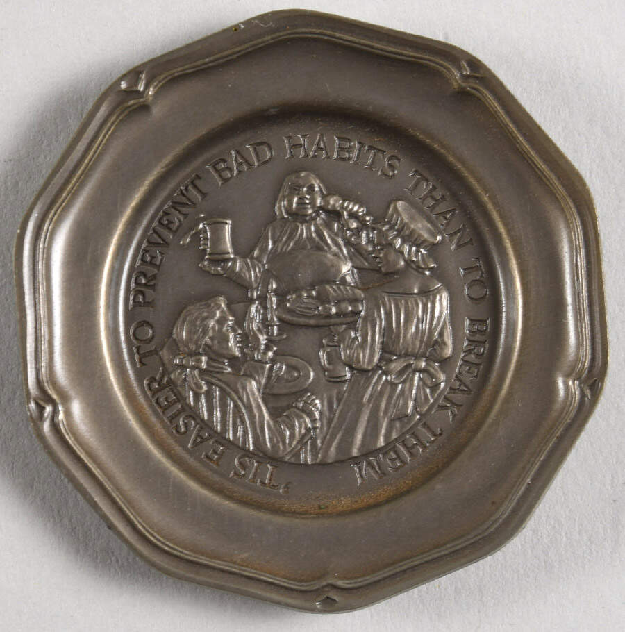 Ben Franklin's Poor Richard's Almanac 'Tis Easier To Prevent Bad Hab - No Box by Franklin Mint-1