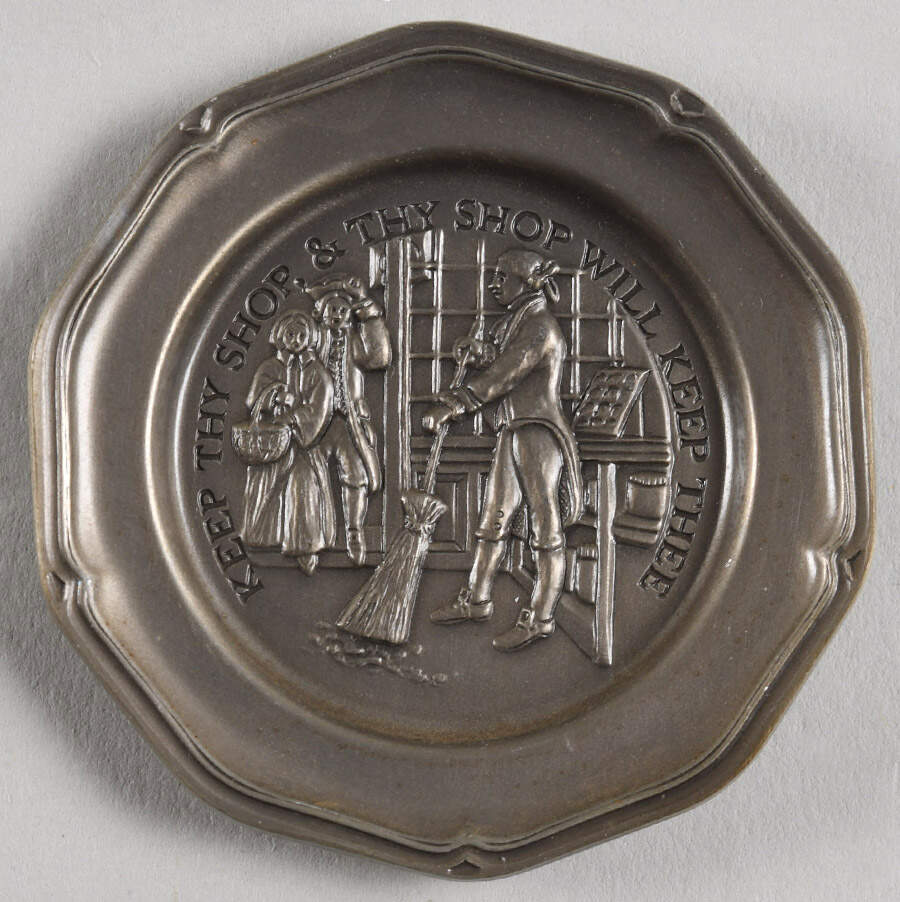 Ben Franklin's Poor Richard's Almanac Keep Thy Shop, & Thy Shop Will - No Box by Franklin Mint-1