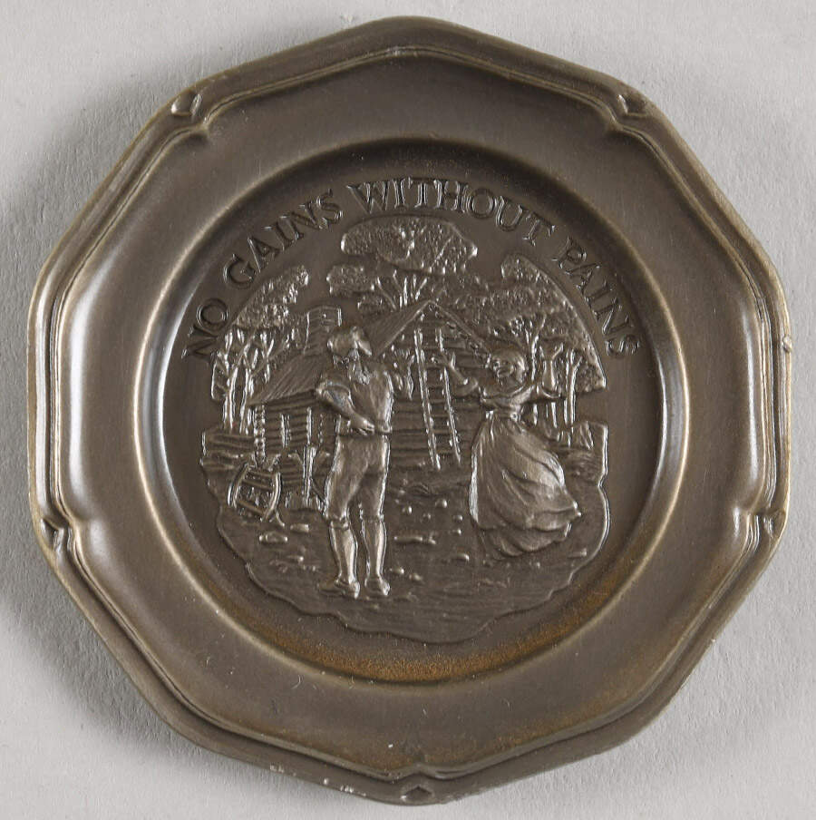 Ben Franklin's Poor Richard's Almanac No Gains Without Pains - No Box by Franklin Mint-1
