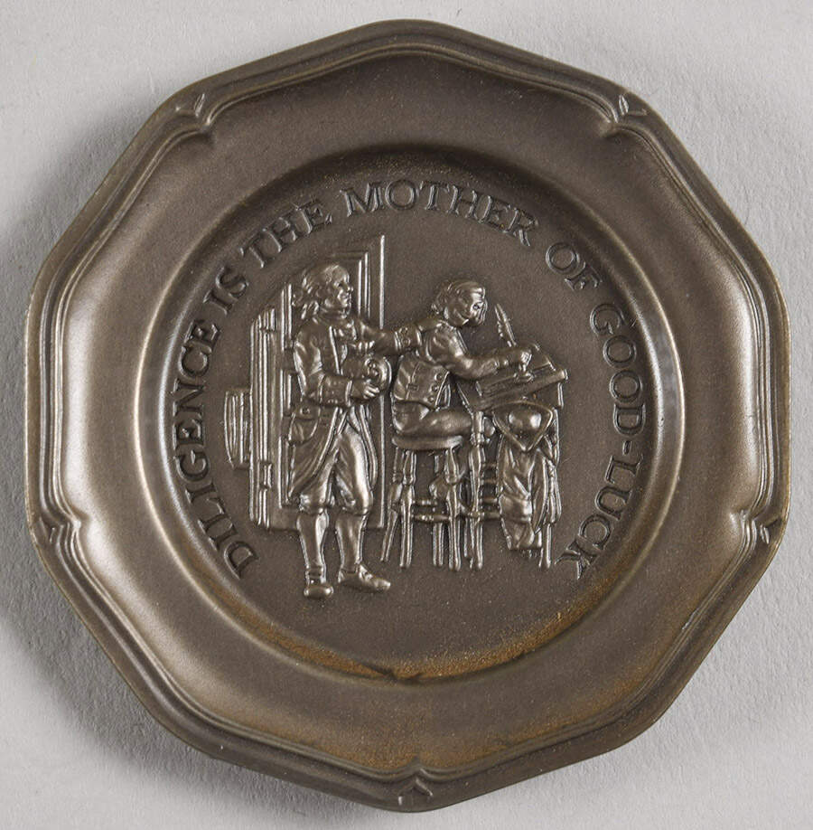 Ben Franklin's Poor Richard's Almanac Diligence Is The Mother Of Goo - No Box by Franklin Mint-1