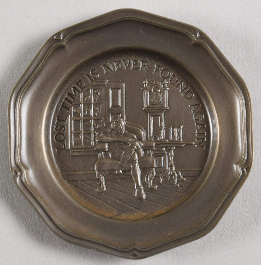 Ben Franklin's Poor Richard's Almanac Lost Time Is Never Found Again - No Box by Franklin Mint-1