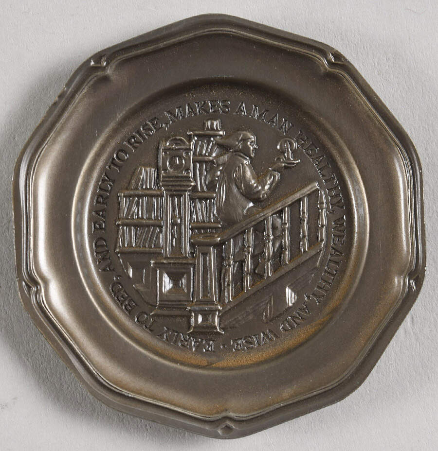 Ben Franklin's Poor Richard's Almanac Early To Bed, And Early To Ris - No Box by Franklin Mint-1