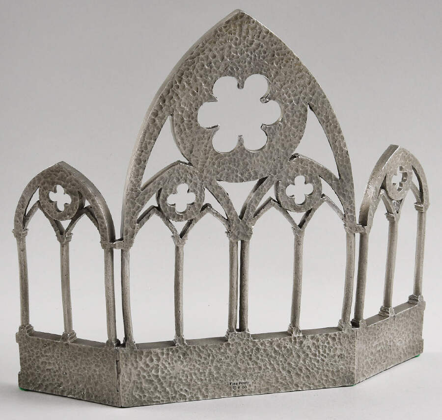 Nativity Pewter Cathedral Arch - Display Stand by Franklin Mint-1