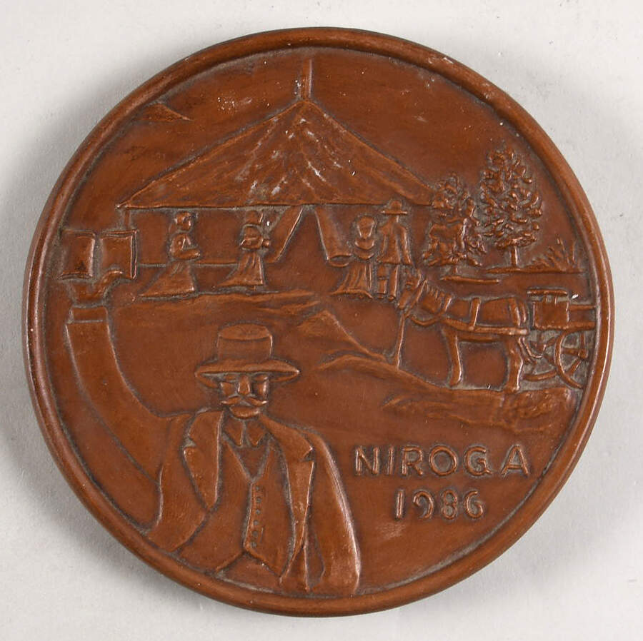 Commemorative Trivets Niroga-14th Anniversary - No Box by Frankoma-1