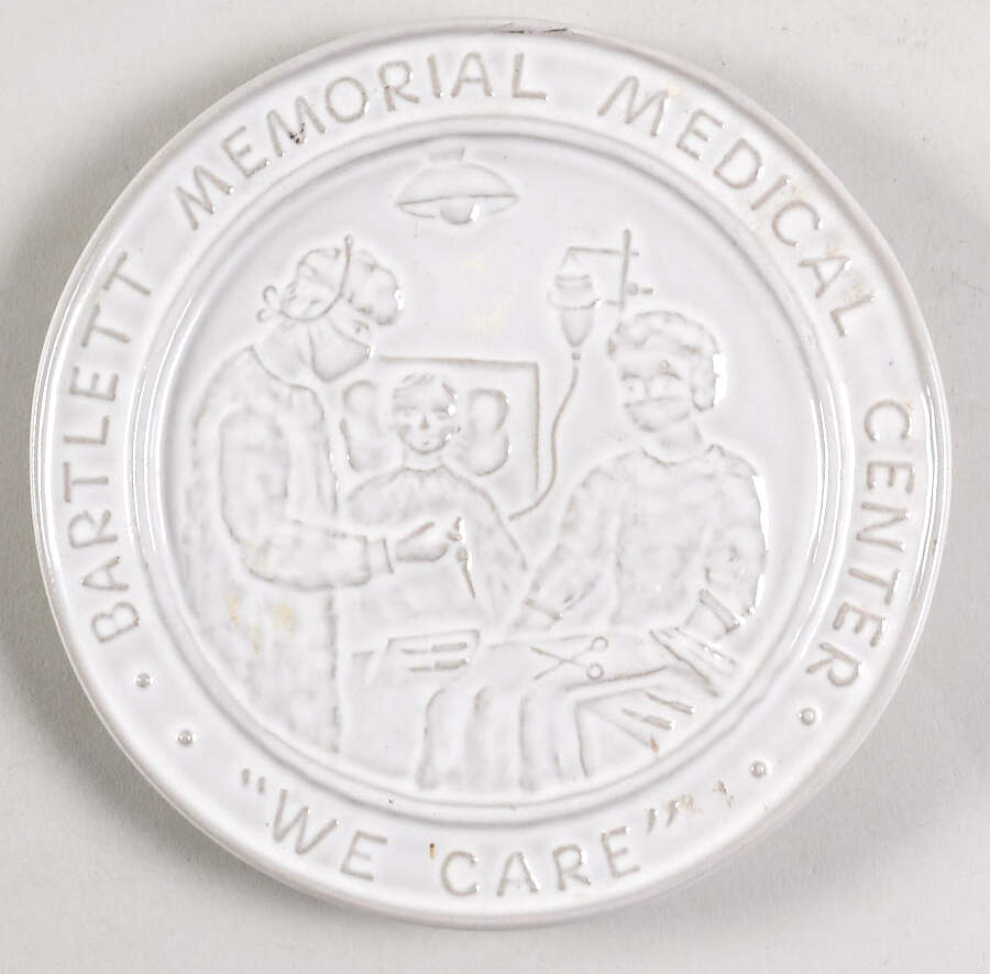 Commemorative Trivets Bartlett Memorial Medical Center - No Box by Frankoma-1