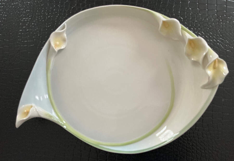 Serenity Calla Lily Serving Platter - Boxed by Franz Collection-1