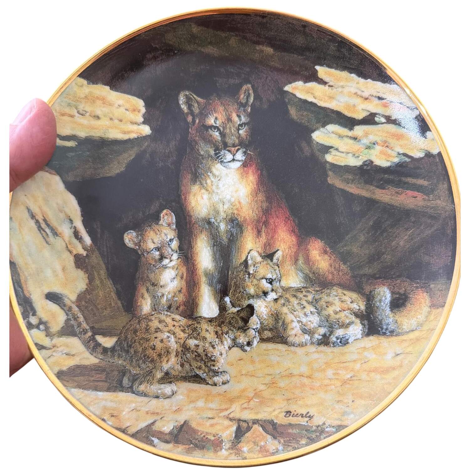 Bierly Animal Families Cat Tales - No Box by Franklin Mint-1